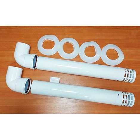 Комплект для раздельного дымоудаления  Ø 80/80 Aluminum pipe assembly