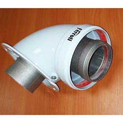 Колено коаксиальное 90 град., D 60/100 мм